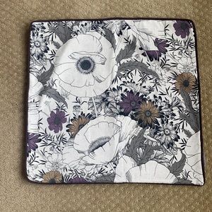 Pillow cover. Plum and grey color. Square shaped, never used.